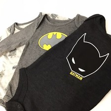 NEW DC Comics Batman Baby 3 piece set Size 12 Months Creeper Bodysuit NEW NEW