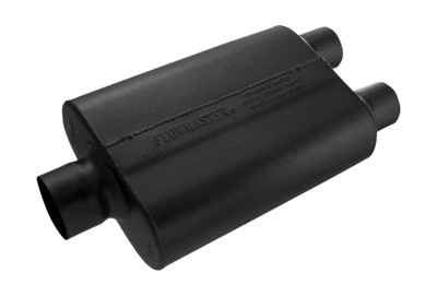 MUFFLER,3.00'' SERIES NEW DUAL CHAMBERED CENTER IN,2.50'' OUT,BLA... FLOWMASTER 40