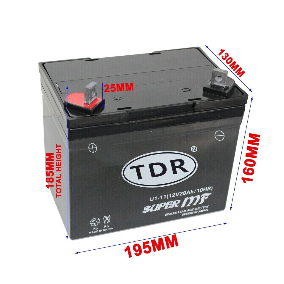 Mighty Max ML-U1 12V 200CCA Battery - Replacement For Gravely PM 252Z Zero Turn Mower, Sealed Lead Acid AGM