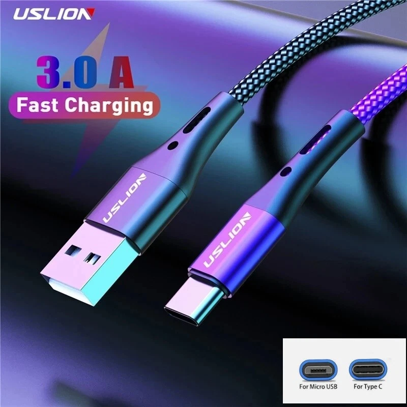 Schnellladekabel USB Typ C Micro 3A Universal-Handyladegerät Datenkabel_voghion.com