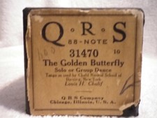 QRS 12 inch Music Roll player piano THE GOLDEN BUTTERFLY  31470
