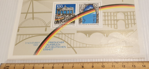 BERLIN WALL Friedlicher Aufbruch Zur Deutschen Einheit 9 November 1989 Stamp Set - Picture 6 of 6