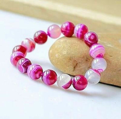 Bracelet En Pierres Naturelles - Citrine, Agate Mousse, Jade... Pour Le Système Immunitaire, Neuf Avec étiquette