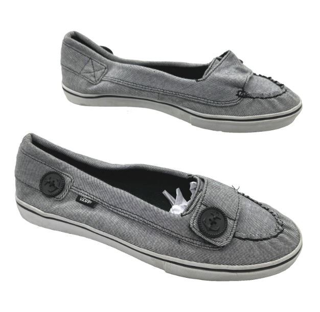 Vans Ashland Light Gray Space Loafers Womens Size 10.5 Shoes-image