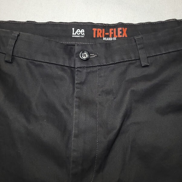 Lee Performance Series TRIFlex Pants Men 36X32 Dark Gray Relaxed Fit