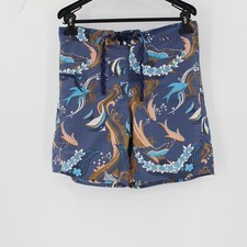 Patagonia Board Shorts Men's 30 8" Minimalist Wavefarer Paradise Fish Drawstring