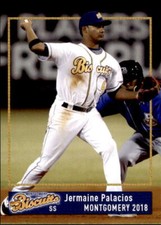 2018 Montgomery Biscuits Grandstand #26 Jermaine Palacios Venezuela VZ Card