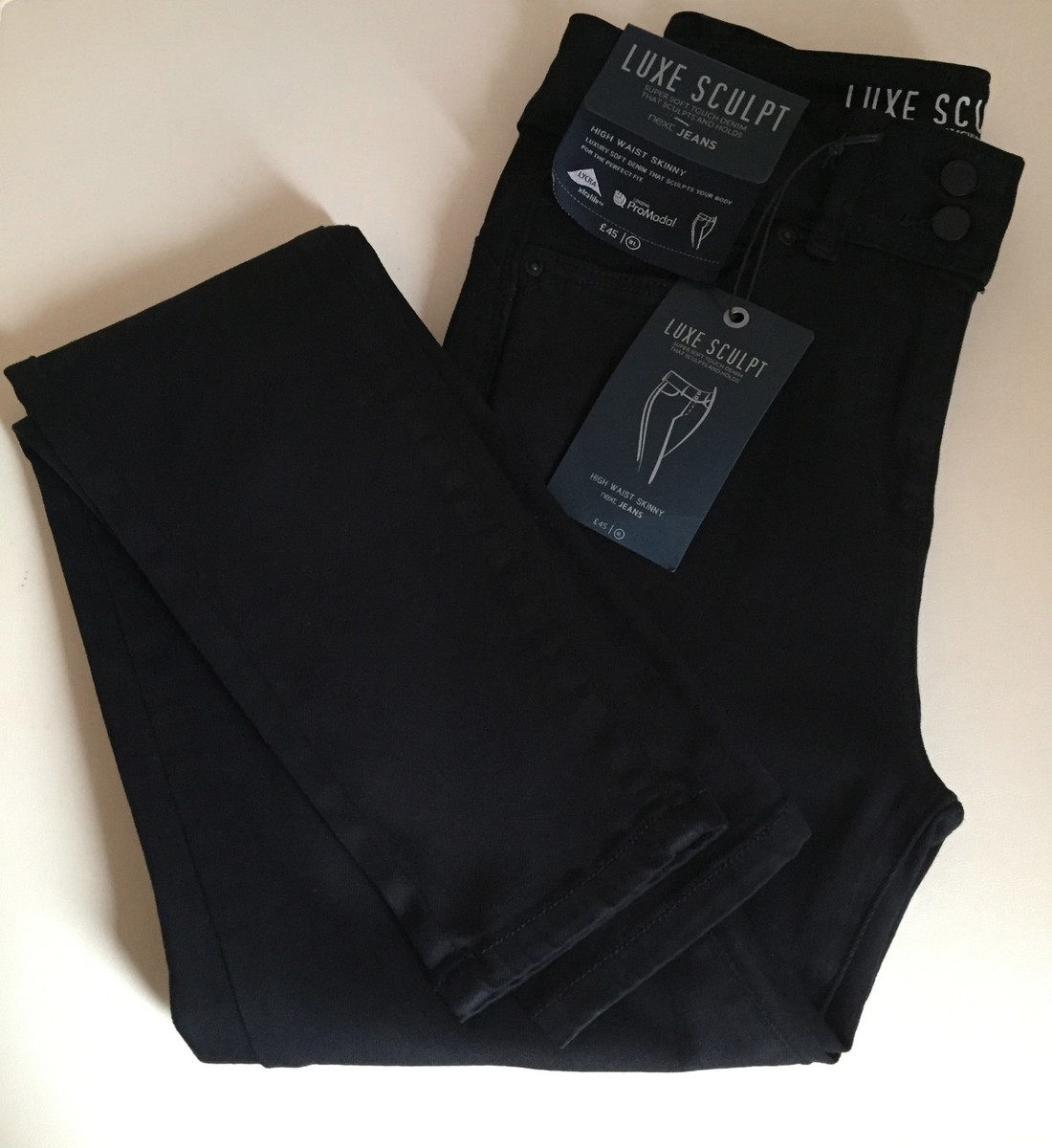 NEXT LUXE SCULPT SUPER SOFT HIGH WAIST SKINNY JEANS SIZE /12/10