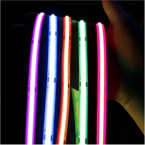RGB COB Led Strip Lights DC12V 1-10M Led Light For Car Boat Room Bedroom Bar TV - Picture 6 of 31