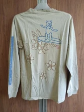 BEAR SURF BOARD L/S STRIPES T-SHIRT OCEAN PACIFIC GOTCHA