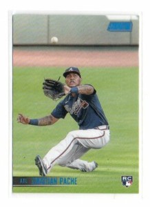 2021 Topps Stadium Club #245 CRISTIAN PACHE Blue Foil #40/50 SP ROOKIE BRAVES