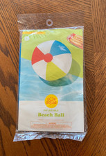 SUN SQUAD Inflatable Beach Ball  14 Inch Diameter  New Sealed Bag / Free Ship