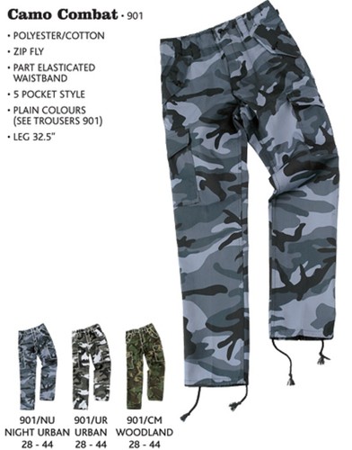 NIGHT Urban Combat Trousers, BDU's, 28 