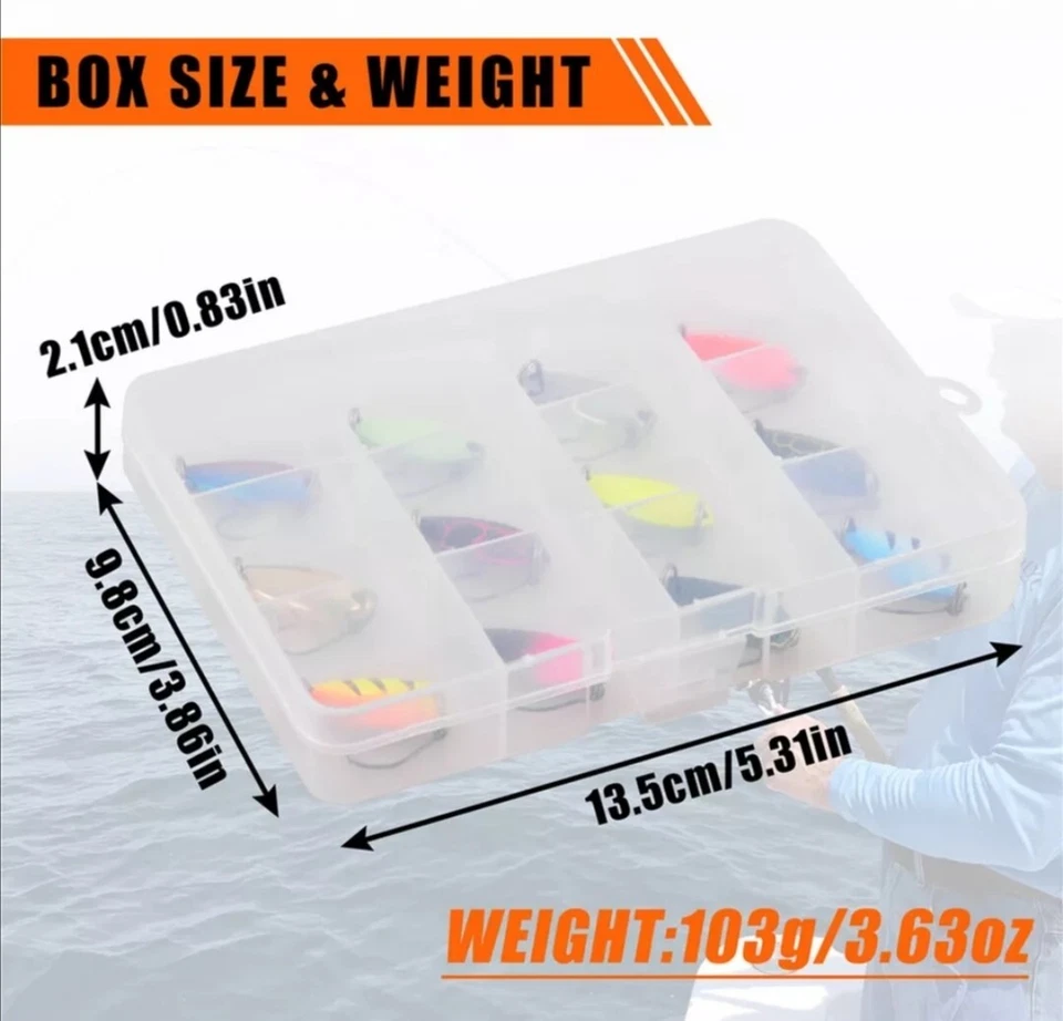 Forelle Trout Spoons Set in Tackle Box 12 Stück 5 Gramm Angeln Spinner Blinker - Bild 2 von 4