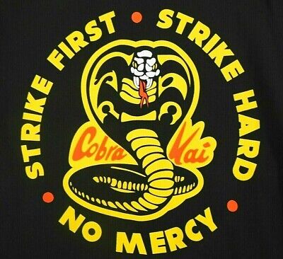 Cobra Kai Logo Type (Karate Kid) Strike Hard Strike First No Mercy Diecut  MAGNET