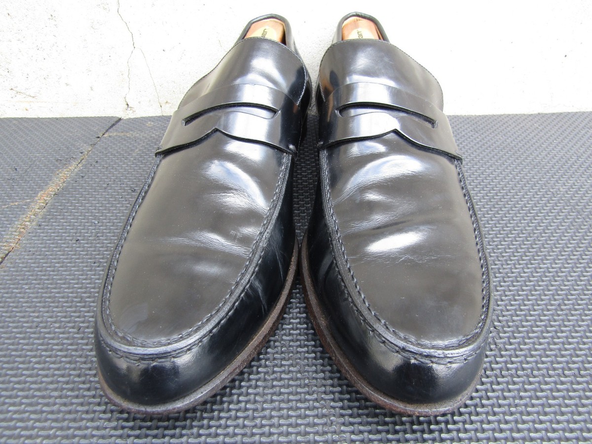GUCCI Black Leather Slipon Penny Loafer Men EU 41 / US 8 