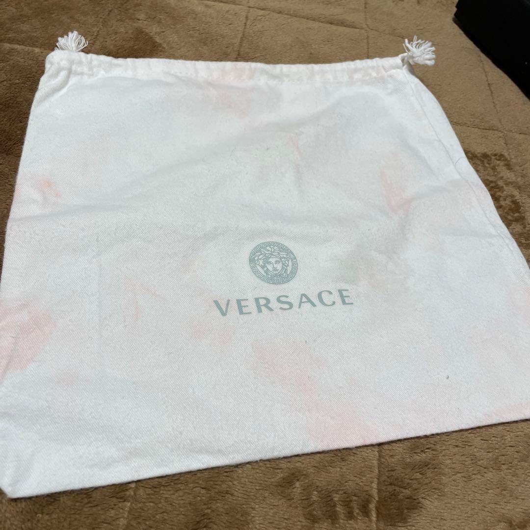 Versace Medusa Black Leather Clutch Bag Used Elegant Party Dress Up thumbnail 5