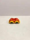 Vintage Weeble Wobble Orange Car ~ 1975