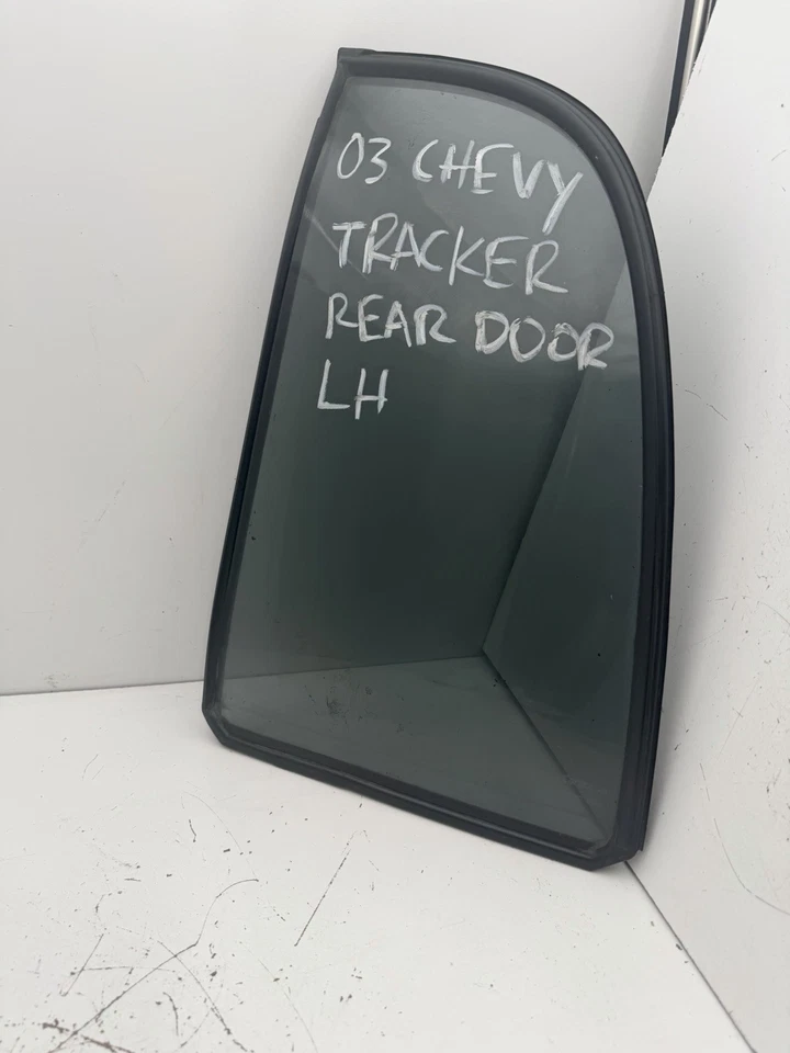 1999-2004 Chevrolet Chevy Tracker Right Rear Vent Window Glass OEM Foto 3 de 4
