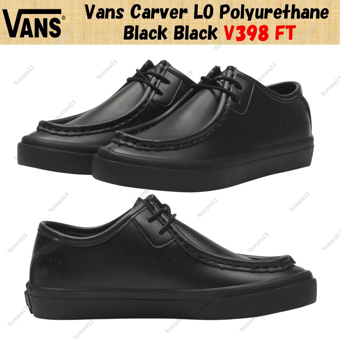 Vans Carver LO Polyurethane Black Black V398 FT Men's Size | eBay