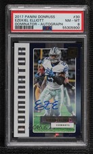 2017 Panini Donruss Dominators Auto 1/25 Ezekiel Elliott #30 PSA 8 Auto z0q