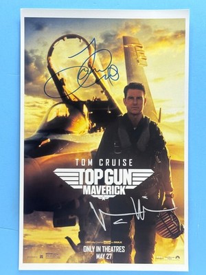 TOP GUN MAVERICK MOVIE POSTER 11x17 SIGNED by 2 AUTHENTICATED wCOA FREE SHIPPING