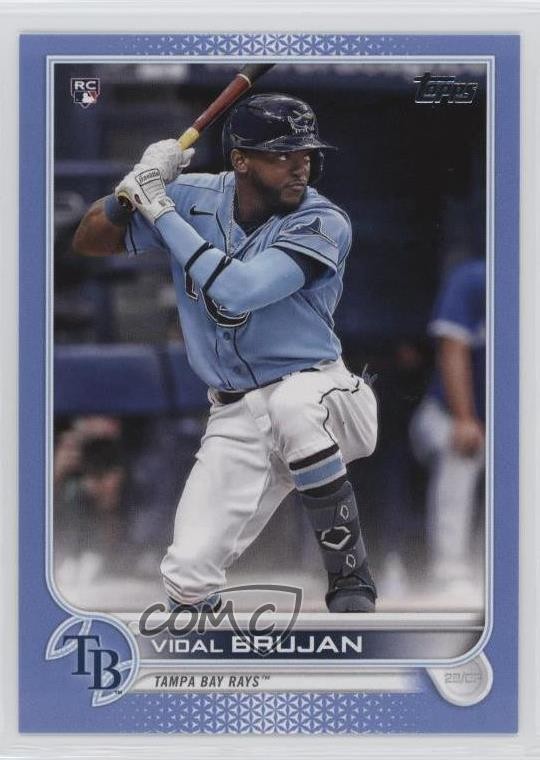 2022 Topps Series 1 Father's Day Powder Blue 14/50 Vidal Brujan #25 1g3