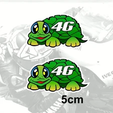 Valentino Rossi Turtle 46 Sticker Vinyl Tartaruga Adesivo Autocollant (GR 5cm)