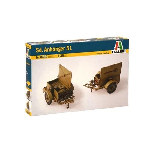 1:35 Italeri Sd. Anhanger 51 Kit IT6450 Modellino - Immagine 2 di 2