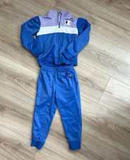 Champion 2pc Track Jacket & Jogger Pants Set Full Zip Colorblock 3T Blue
