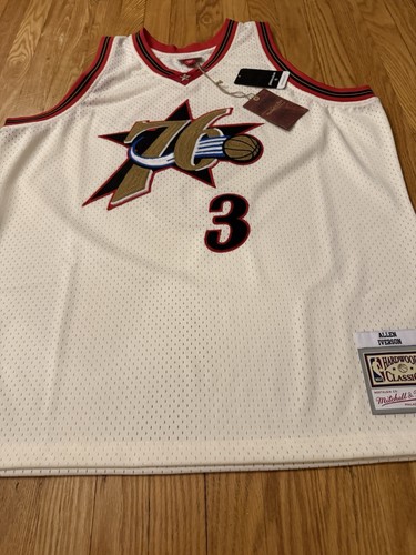 Allen Iverson#3 Philadelphia 76ers Mitchell & Ness NBA Jersey (Men’s XXL) NWT - Picture 2 of 7