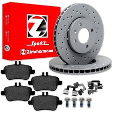 Zimmermann SPORT BREMSSCHEIBEN 295mm + BEL&Auml;GE HINTEN f&uuml;r MERCEDES W176 W117 X156