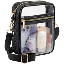 Clear Purse for Stadium Events - Clear Crossbody Bag for Women