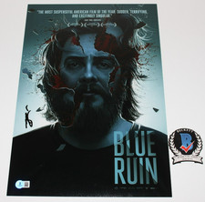 MACON BLAIR SIGNED 'BLUE RUIN' 12x18 MOVIE POSTER 2 BECKETT COA ACTOR DIRECTOR