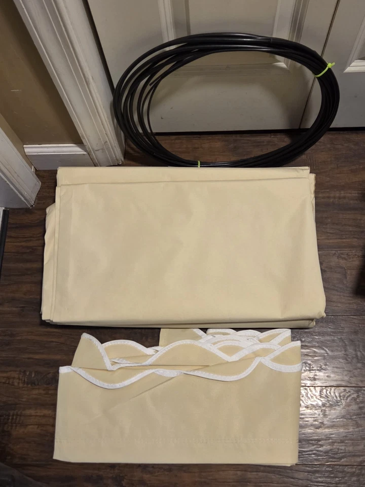 ALEKO Retractable Awning Fabric Replacement 13 ft. x 10 ft. Ivory - Image 4 of 4