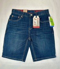 Levi s Slim Denim Shorts Youth Size 16 Regular 28 Blue Kids Boys Jean