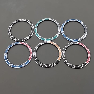 Flat Aluminium Watch Bezel Insert Ring For King Samurai Watch Case 40mmx31.5mm