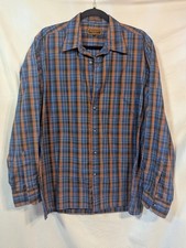 Vintage Yves Saint Laurent Sportswear YSL Men's Large Plaid Button Down Shirt