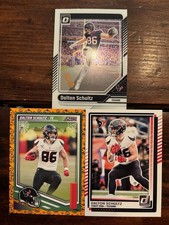 3 Card Dalton Shultz LOT! Donruss Optic / Score-A-Treat - Houston Texans