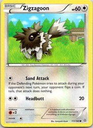 Zigzagoon 111/160 Common XY - Primal Clash