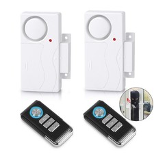 2pcs Door Window Wireless Anti-Theft Alarms Remote Control Security Home Sensors