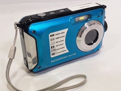 Underwater Camera, HD 1080P 30MP 16x Zoom Waterproof Digital Camera