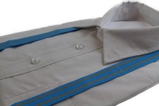 Boys Adjustable Light Blue  Latte Patterned Suspenders