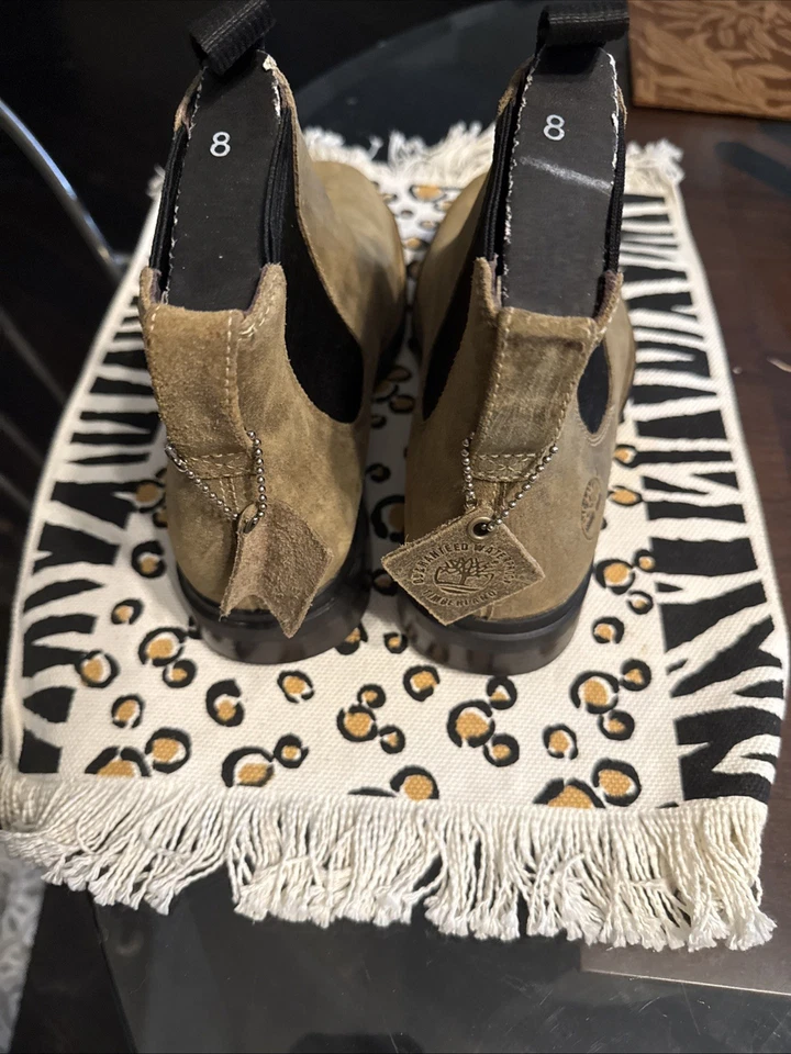 Timberland Boots Mens SZ 8 Brown Squall Canyon Chelsea Waterproof Pull On Suede - Image 2 of 4