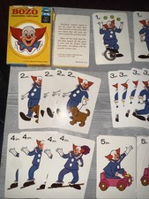 Vintage 1972 Bozo the Clown Educational Card Game Larry Harmon EDU-CARDS
