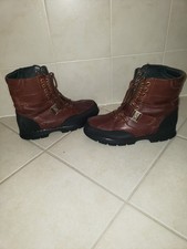 Polo Ralph Lauren Holden Chocolate Leather Vintage Boots size 10