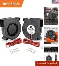 5015 Blower Fan 24V 50mm x 15mm 2Pin Dual Ball Bearing 2-Pack