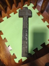 Rare Old Shoe Measurement printing Template Wood/Lead Very Unique Piece 