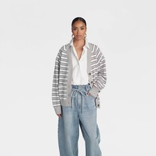 KBB by KAHLANA Women 'The Grandpa Cardi Sweater' - Striped