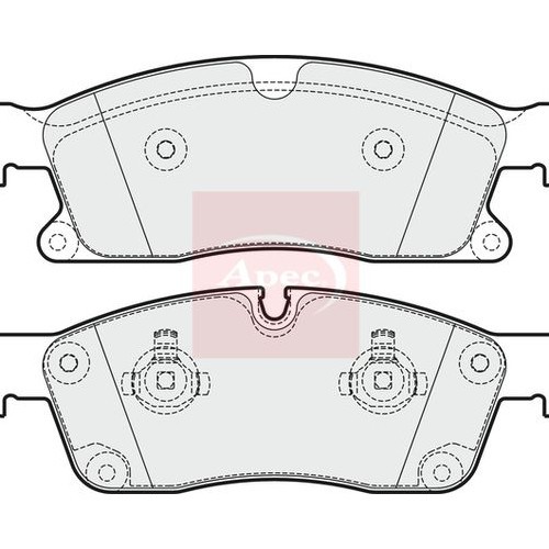 Apec Mercedes M-Klasse W166 2011-2015 BremsbeläGe (Vorne) PAD1924-image